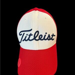 Titleist Red and White Performance Golf Cap